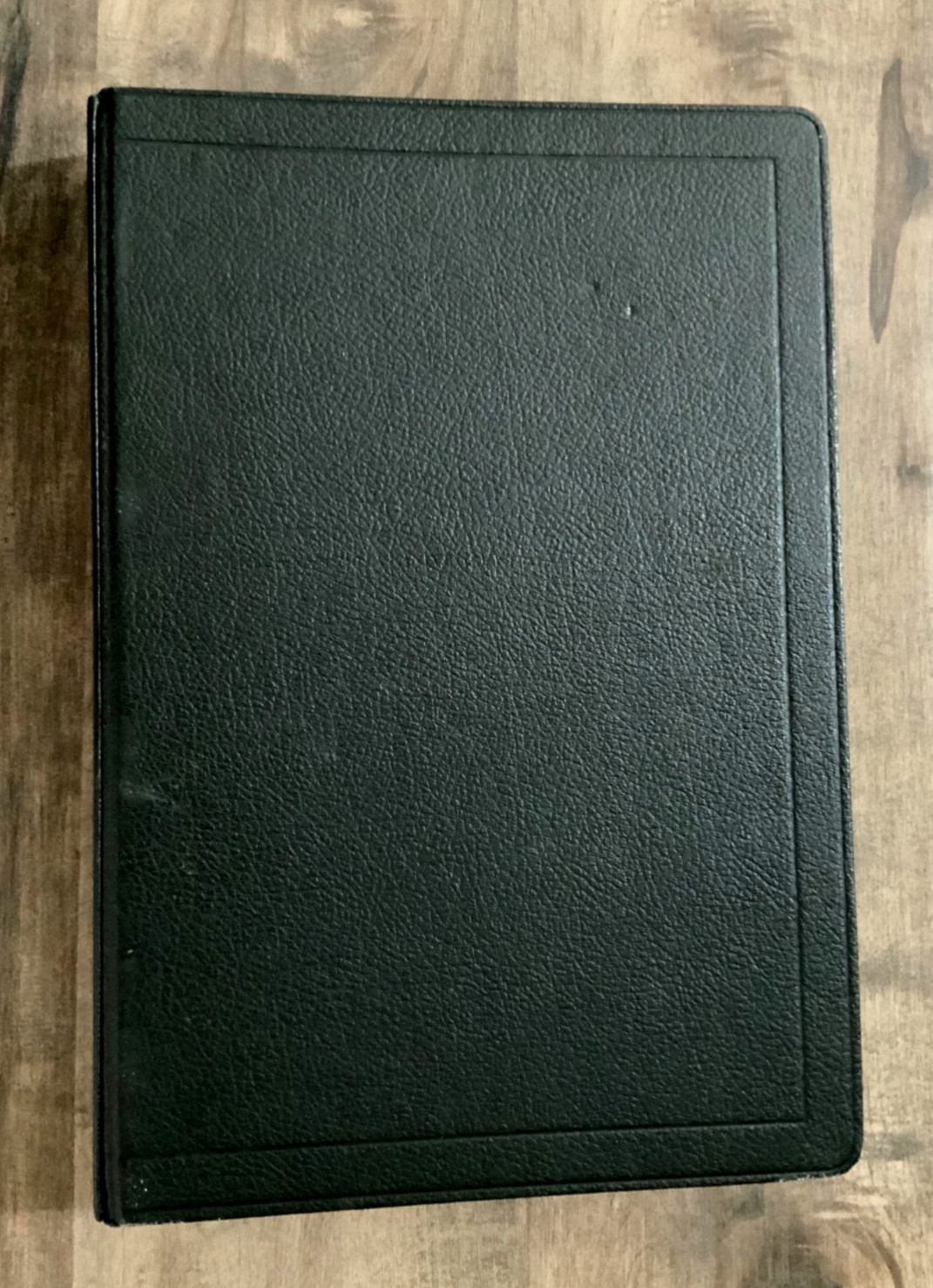 Vintage BOORUM PEASE Black Pebble ACCOUNT RECORD BOOK (4) Ring BINDER 14.5×10
