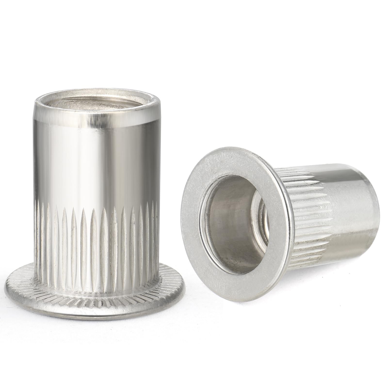 VGBUY 80Pcs 10-32UNC Rivet Nut 304 Stainless Steel Rivnut Threaded Insert Nut,