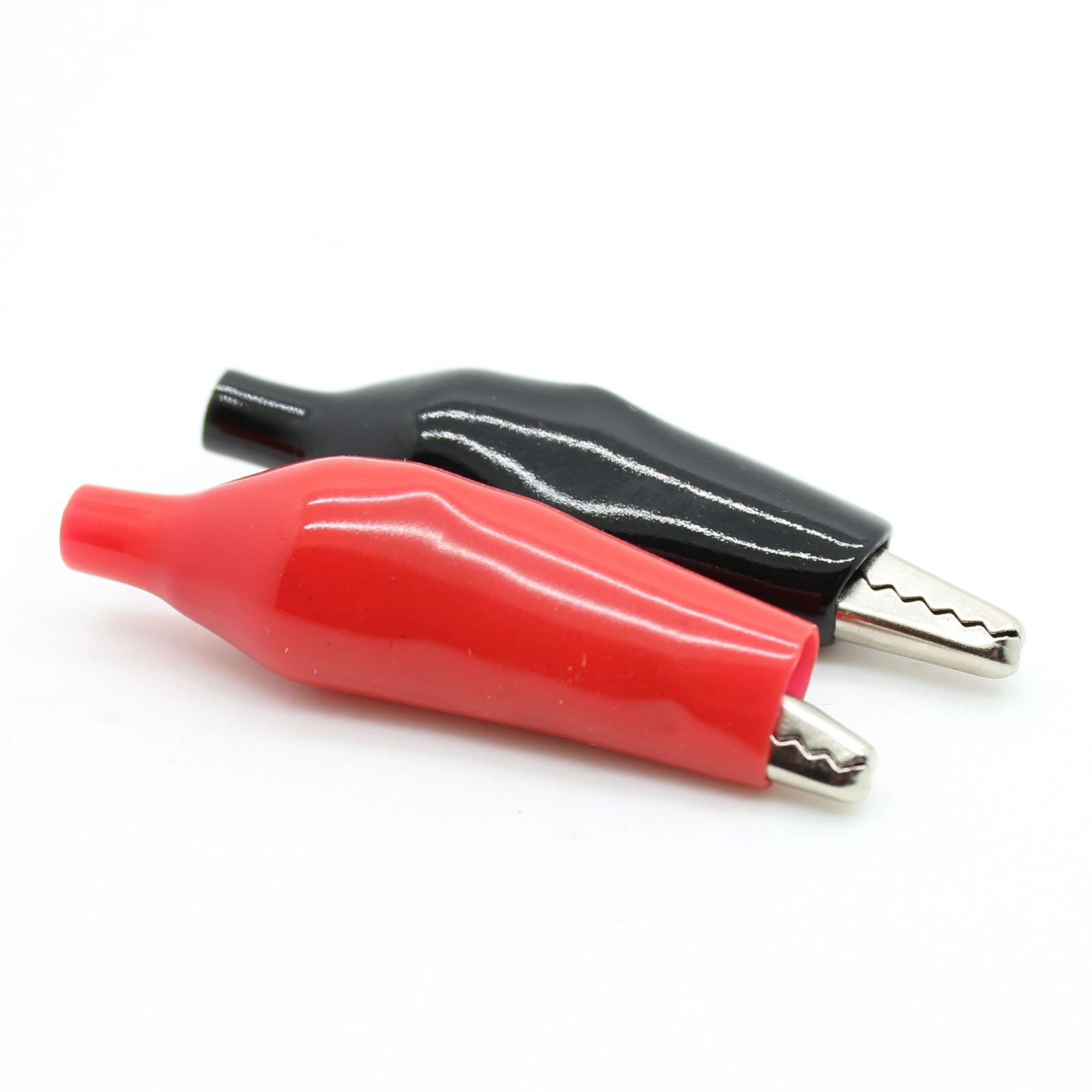10PCS Insulated Alligator Clips Test Probe Lead Crocodile Clamps Red+Black 28mm