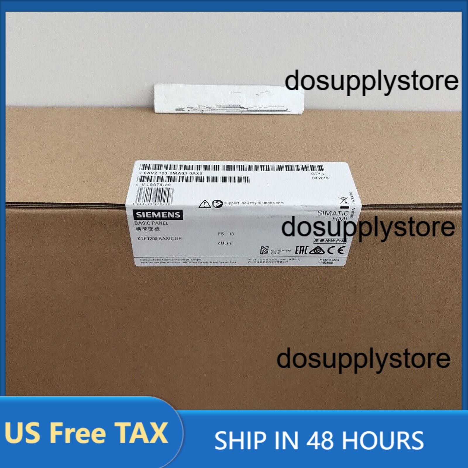 New Siemens 6AV2 123-2MA03-0AX0 6AV2123-2MA03-0AX0 SIMATIC KTP1200 Basic Panel