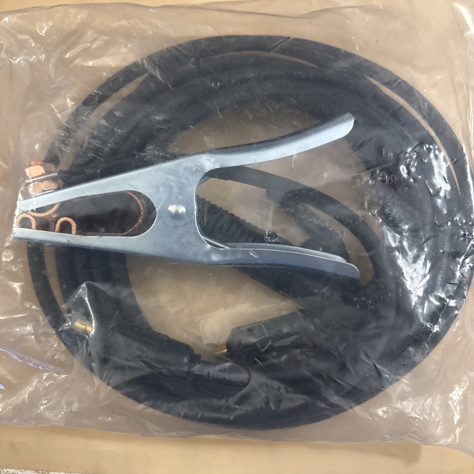 Miller Weld Stinger Cable Stick Welding Electrode Holder Ground Clamp 24 Ft tot