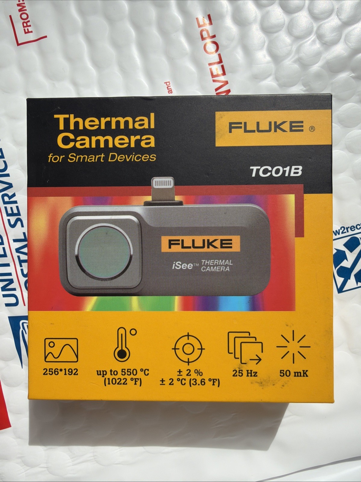 Fluke TC01B-25HZ iSee Mobile Thermal Imager for iOS, 25 Hz, Lightning