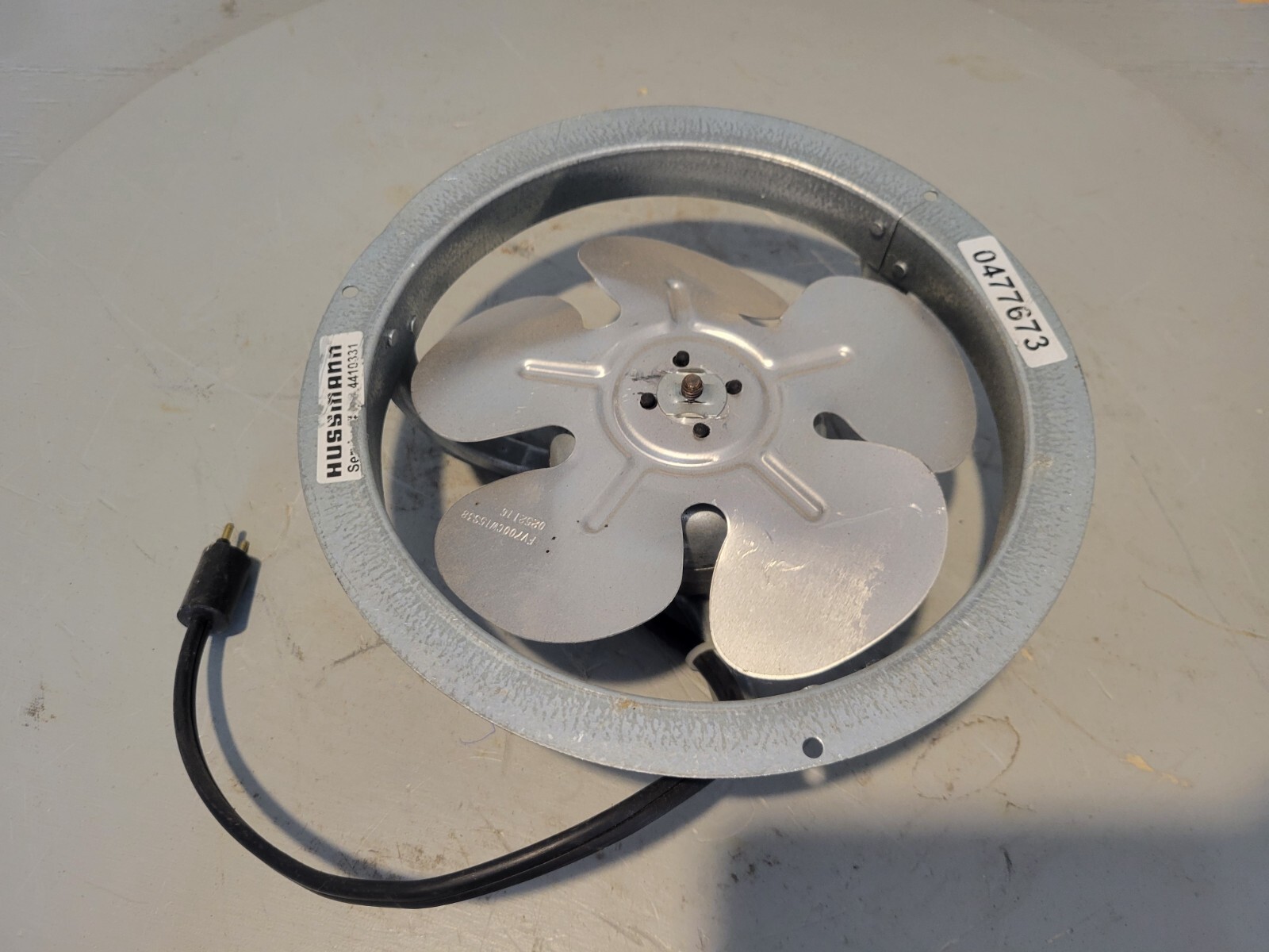 Hussmann 5 Blade 7″ Fan Assembly, 115V, 0.29A, 4W, 1450RPM, 0477673, SVC 441-101