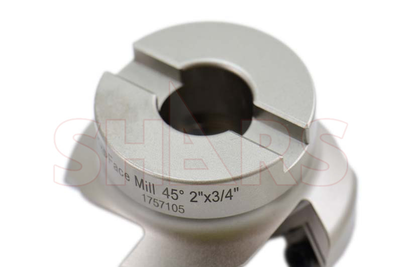 Shars CNC 2″ Coolant 45 Degree Indexable Face Mill SEHT Insert 4 Flute P[