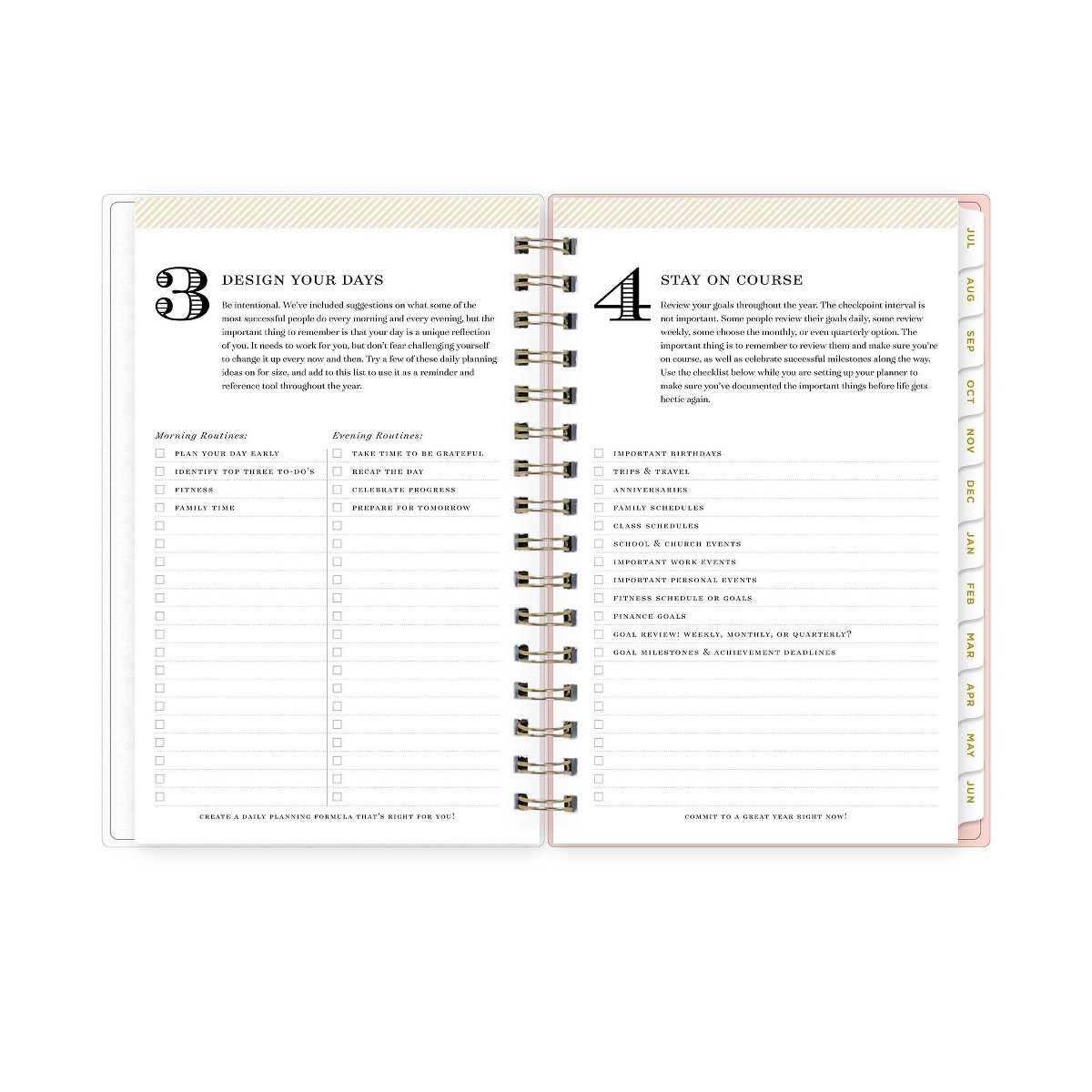 Day Designer 5″x8″ 2026-2027 Planner Fiona Blush Daily/Monthly Safety Wirebound