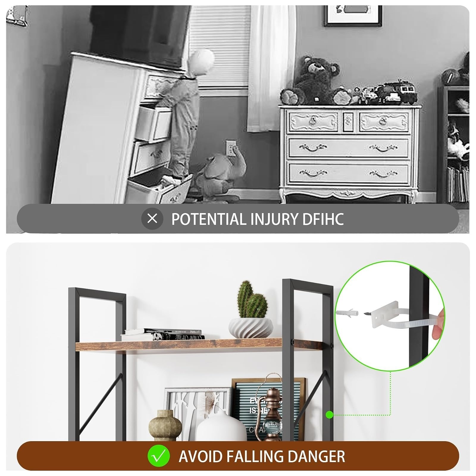 Shintenchi 5 Tier Bookshelf – Modern Industrial Bookcase for Home & Office