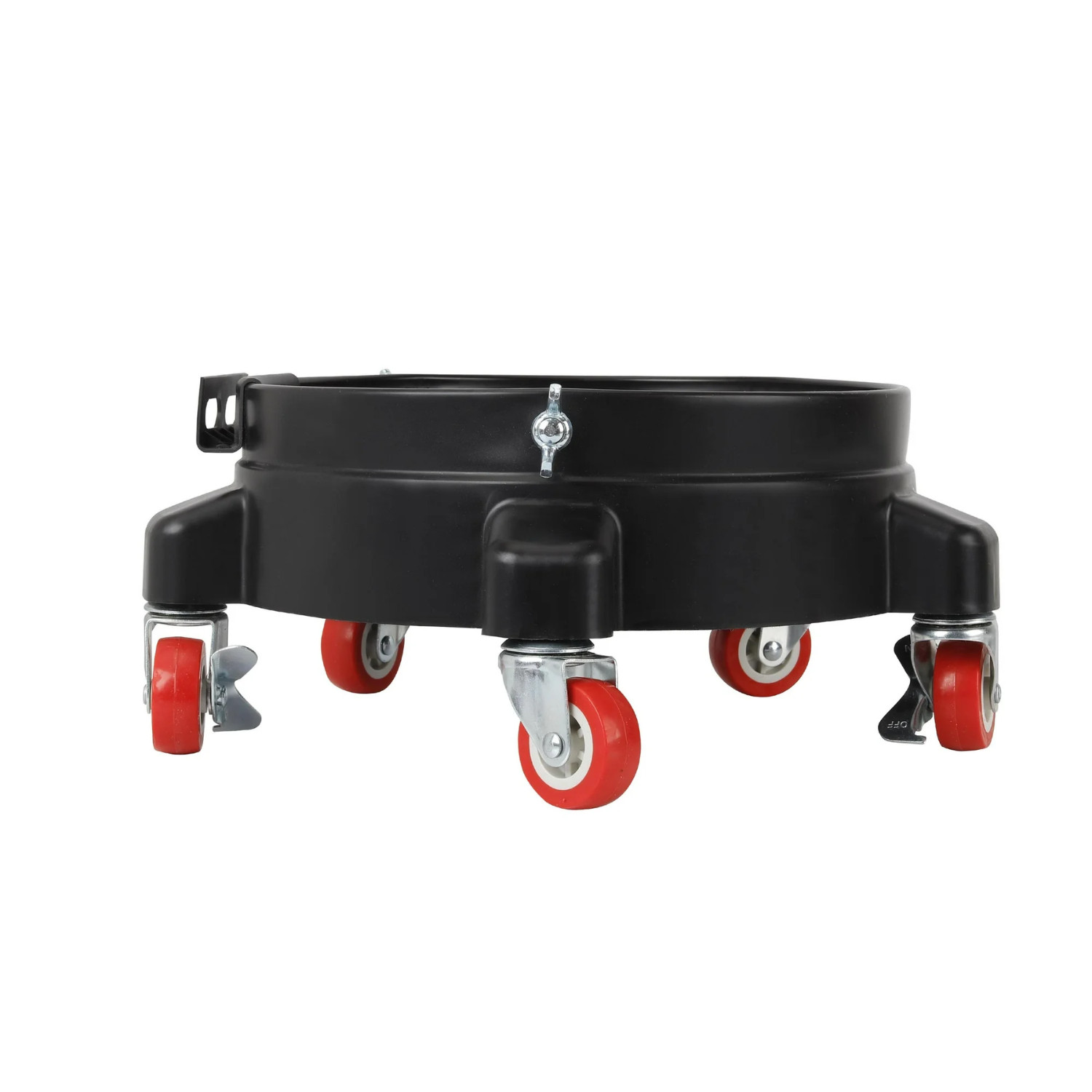 Auto Drive 12in Bucket Dolly with 5 Locking Casters Fits 3.5 to 7 Gallon Buckets