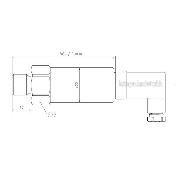 Pressure Transmitter Pressure Transducer 0-16bar 24VDC G1/4 0-10V output 0.5%FS