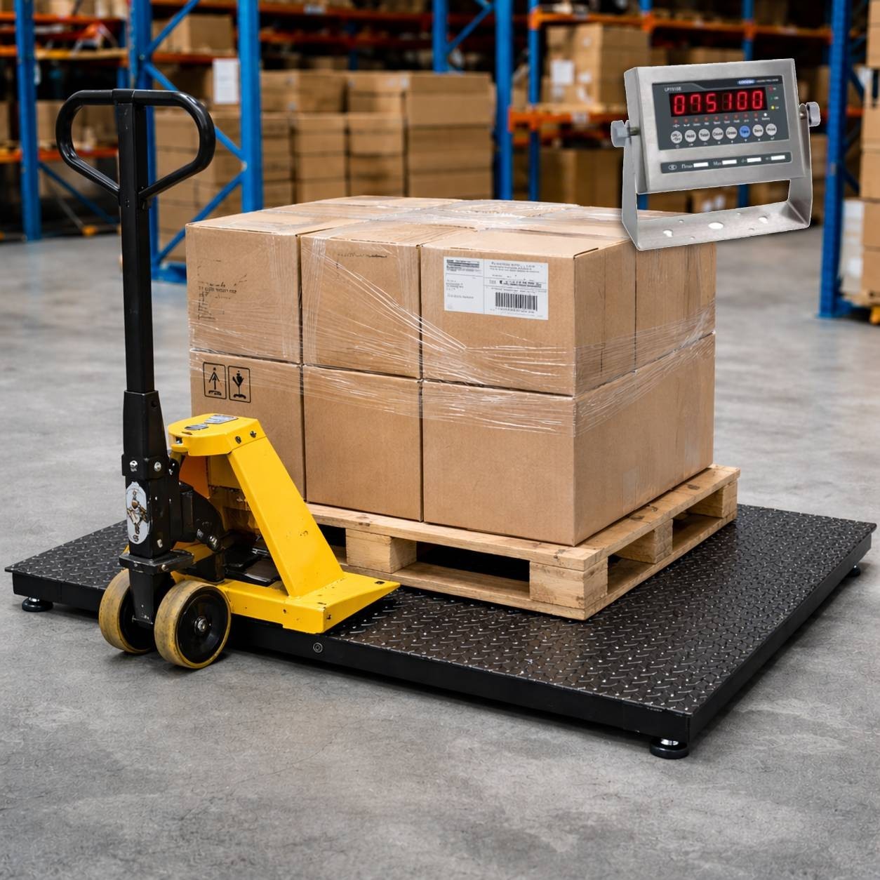 NTEP 800 lb x .2 lb 4×5 48″x60″ Pallet Floor Scale Indicator Legal 4 Trade