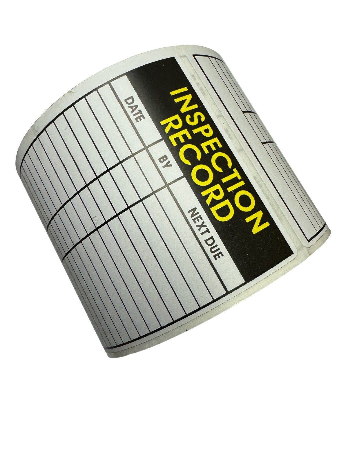 Service Labels- Inspection Record 250 Each, 1-12 Rolls