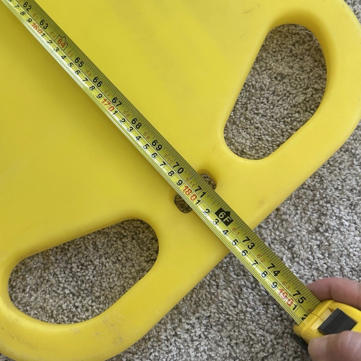 Iron Duck Ultra Space Save Folding Spinal Immobilization Backboard Yellow 72”