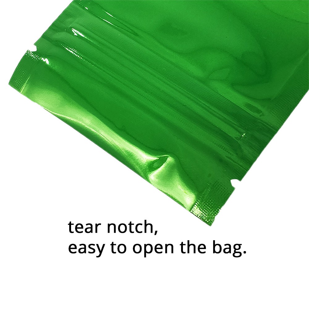 Custom Logo Print Zipper Pouch Odor Proof Foil Bag for Sample Small Items Use