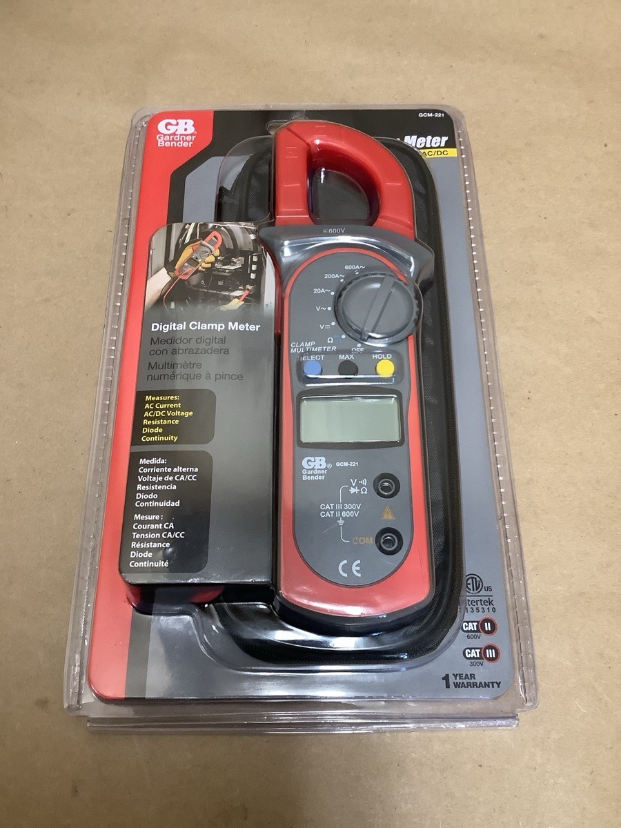 GB GARDNER BENDER GCM-221 6 FUNCTIONS 600AMP AC- 600V AC/DC DIGITAL (B42010389)