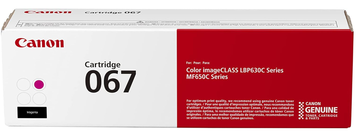 Canon 067 Toner Cartridge 4 Color Set B/ C/ M/ Y Works with MF653Cdw LBP633Cdw