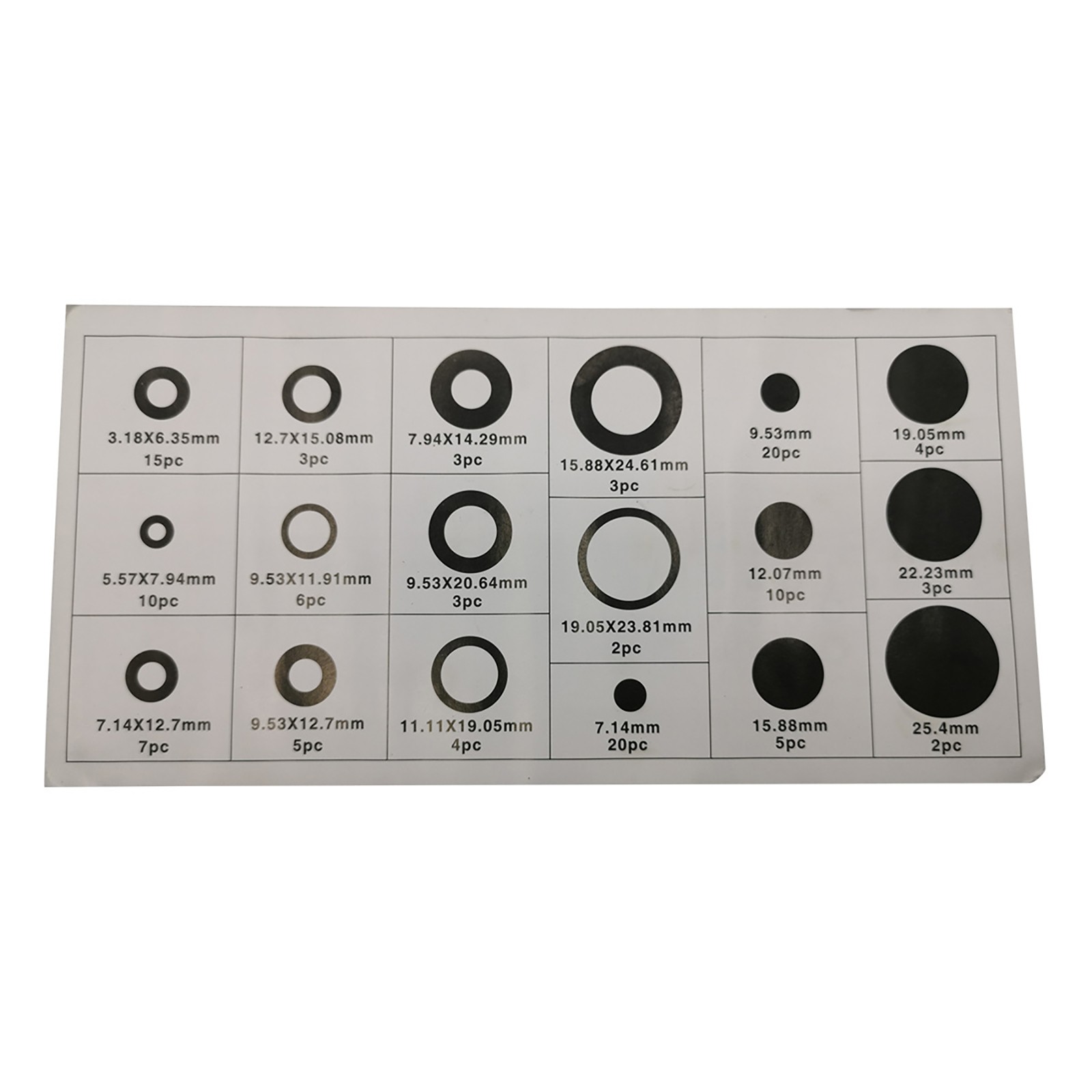 125PCS Black Rubber Grommet Firewall Hole Plug Set Electrical Wiring Gasket