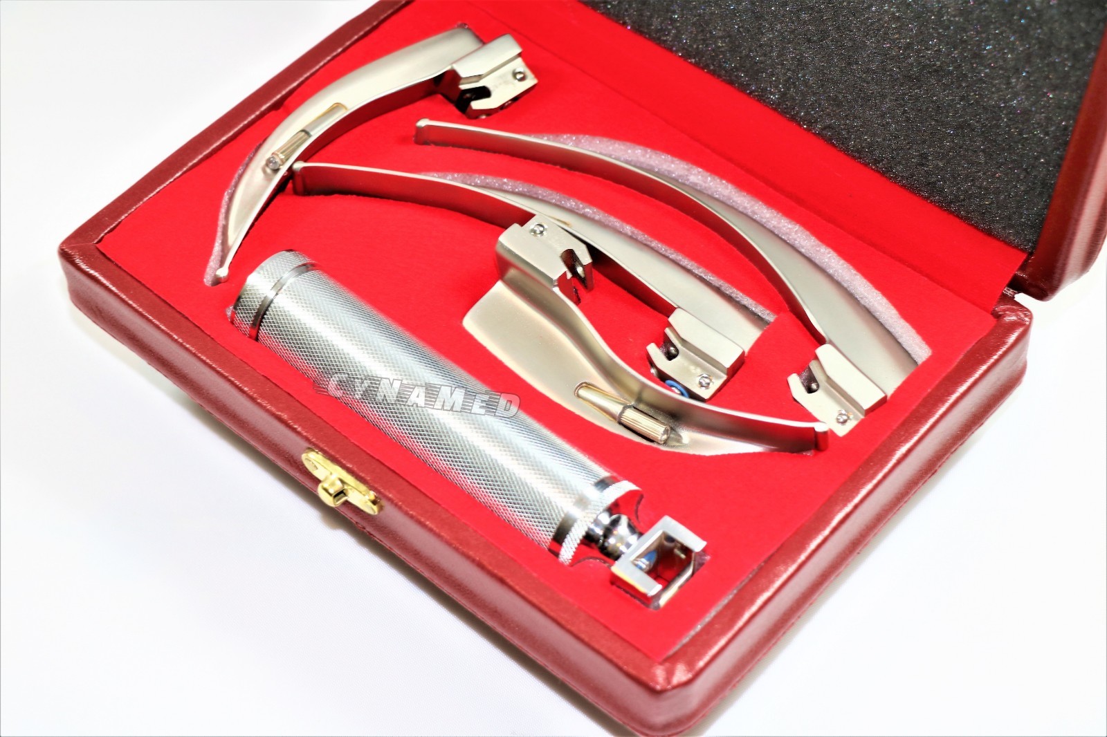 4 BLADES AND ONE HANDLE LARYNGOSCOPE MACINTOSH INTUBATION EMT ANESTHESIA SET
