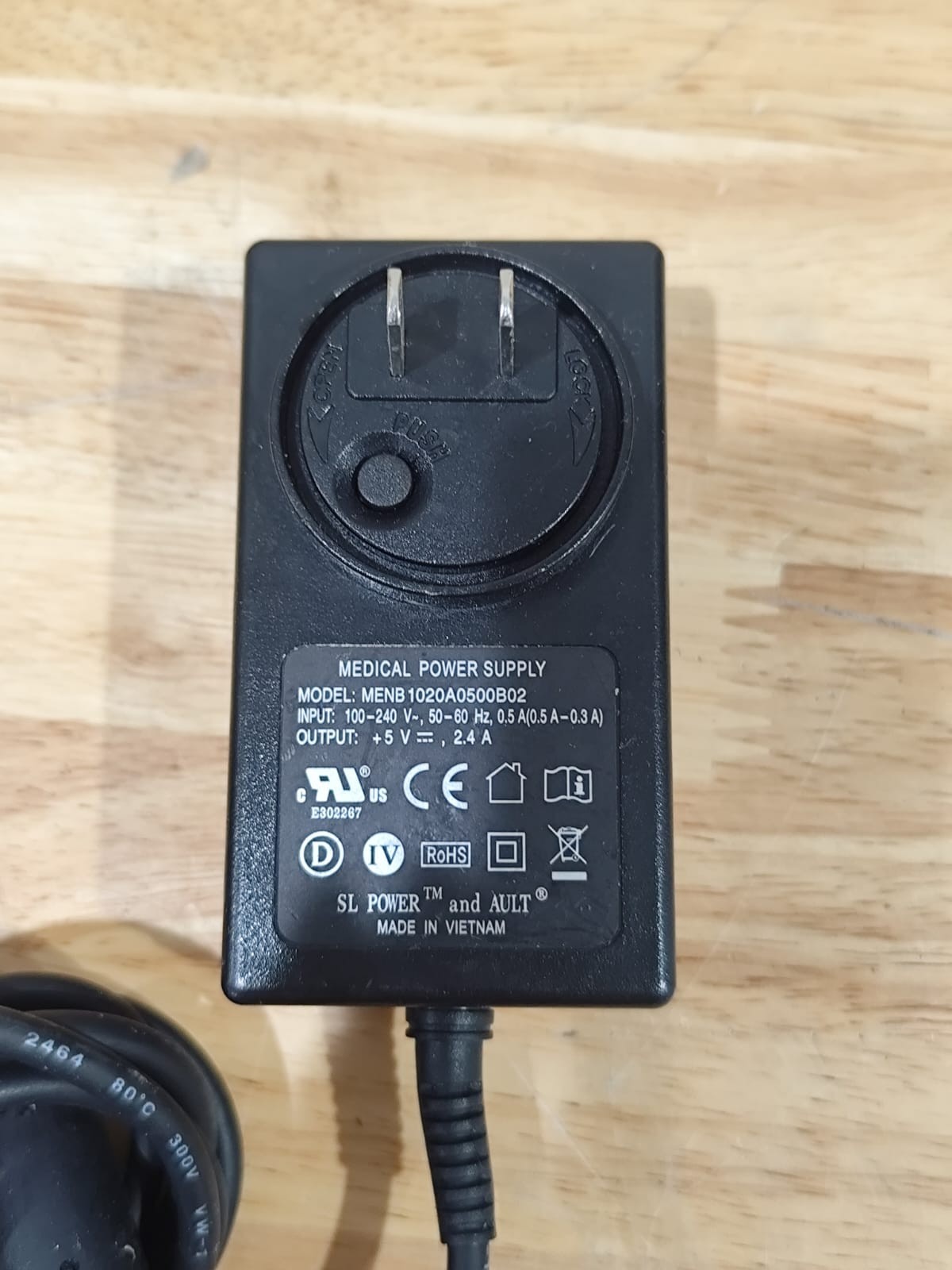 Power Supply Adapter for Covidien Kangaroo Joey Feeding Pump MENB1020A0500B02