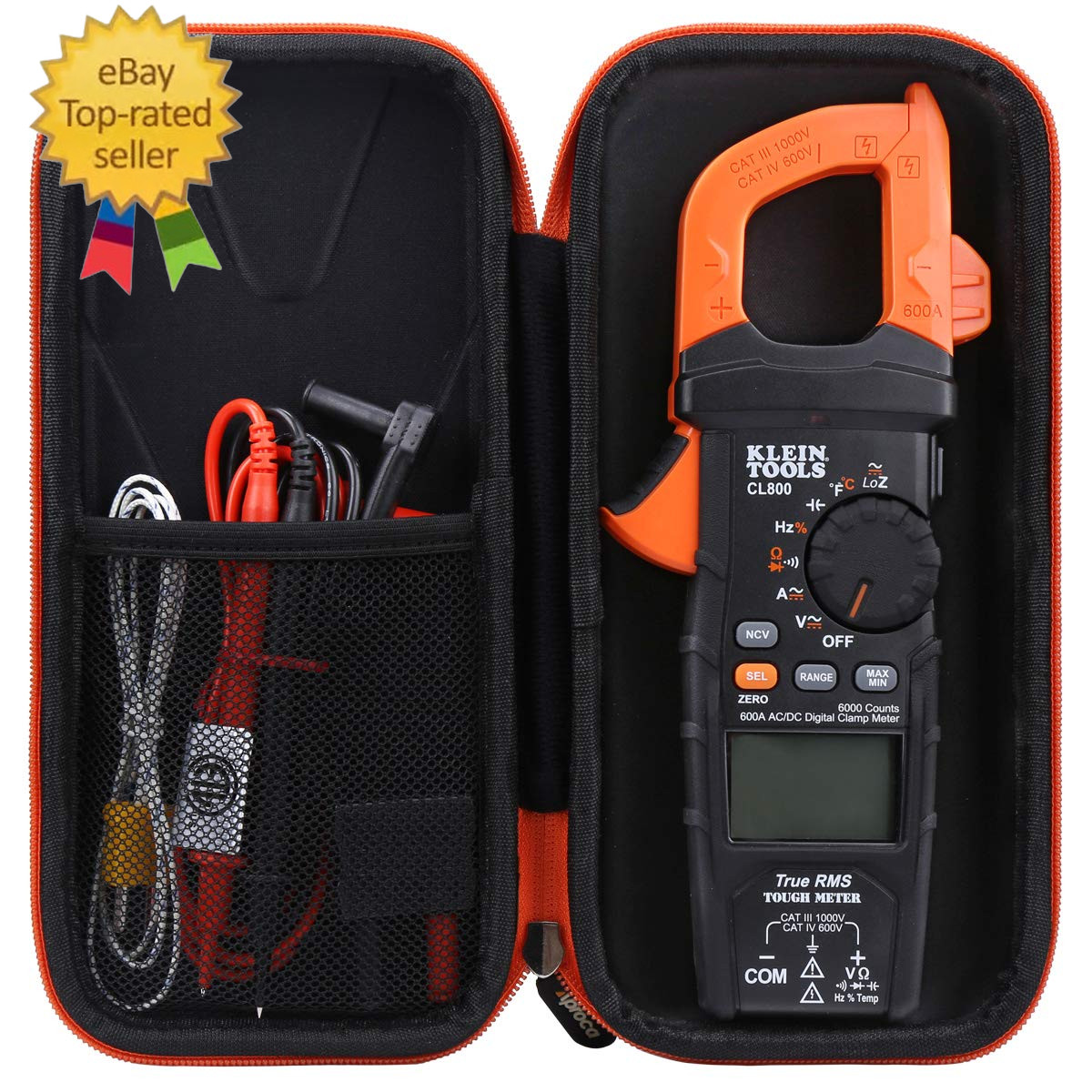 Case Compatible with Klein Tools CL800 CL810 CL700 CL600 Digital Clamp Meter
