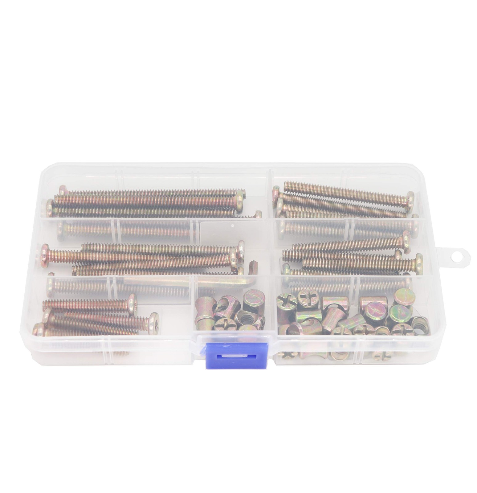 binifiMux 50pcs 1/4-20″ Baby Bed Hardware Replacement Kit, One Size, Bronze