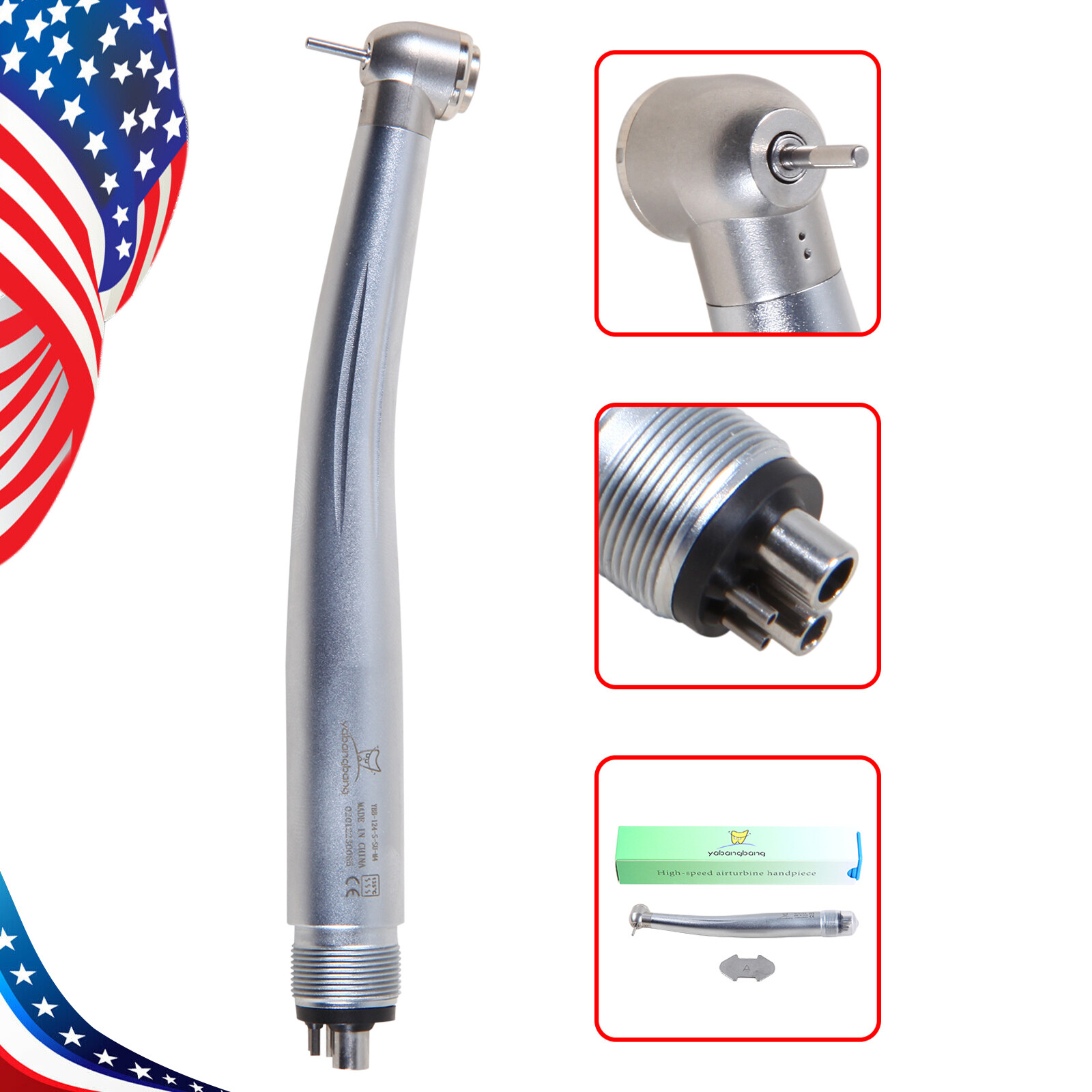 1-10 NSK Pana Max Style Dental High Speed Turbine Handpiece Push 4 Hole YBA4