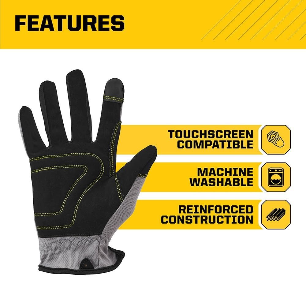 FIRM GRIP Large Utility Work Gloves (3-Pack)