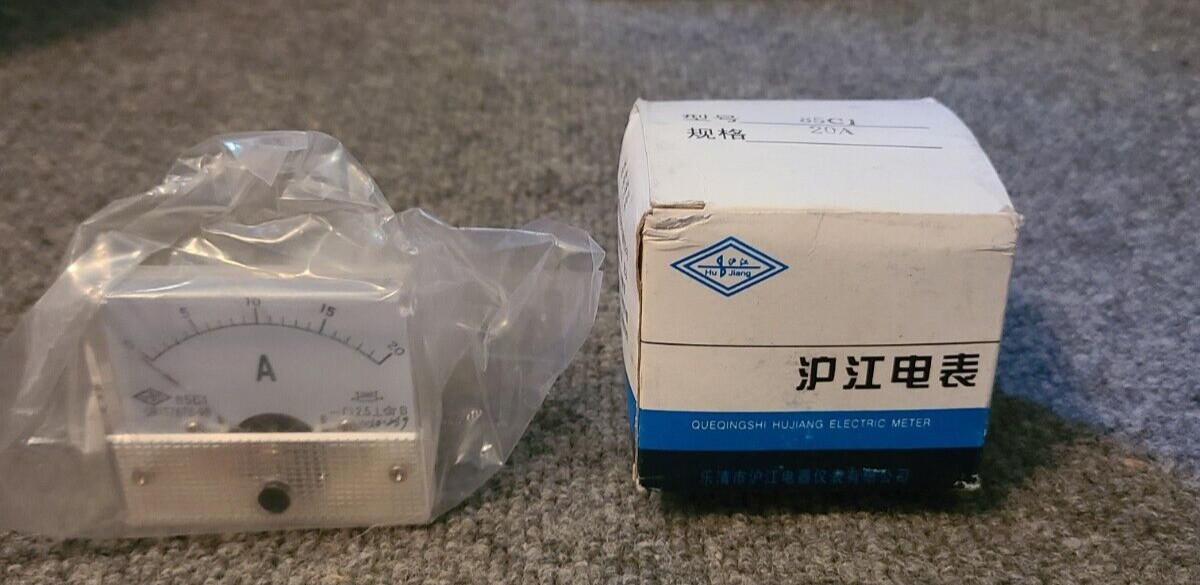 85C1 DC 0-20A Pointer Ammeter Head Electrical Circuit Current Measuring