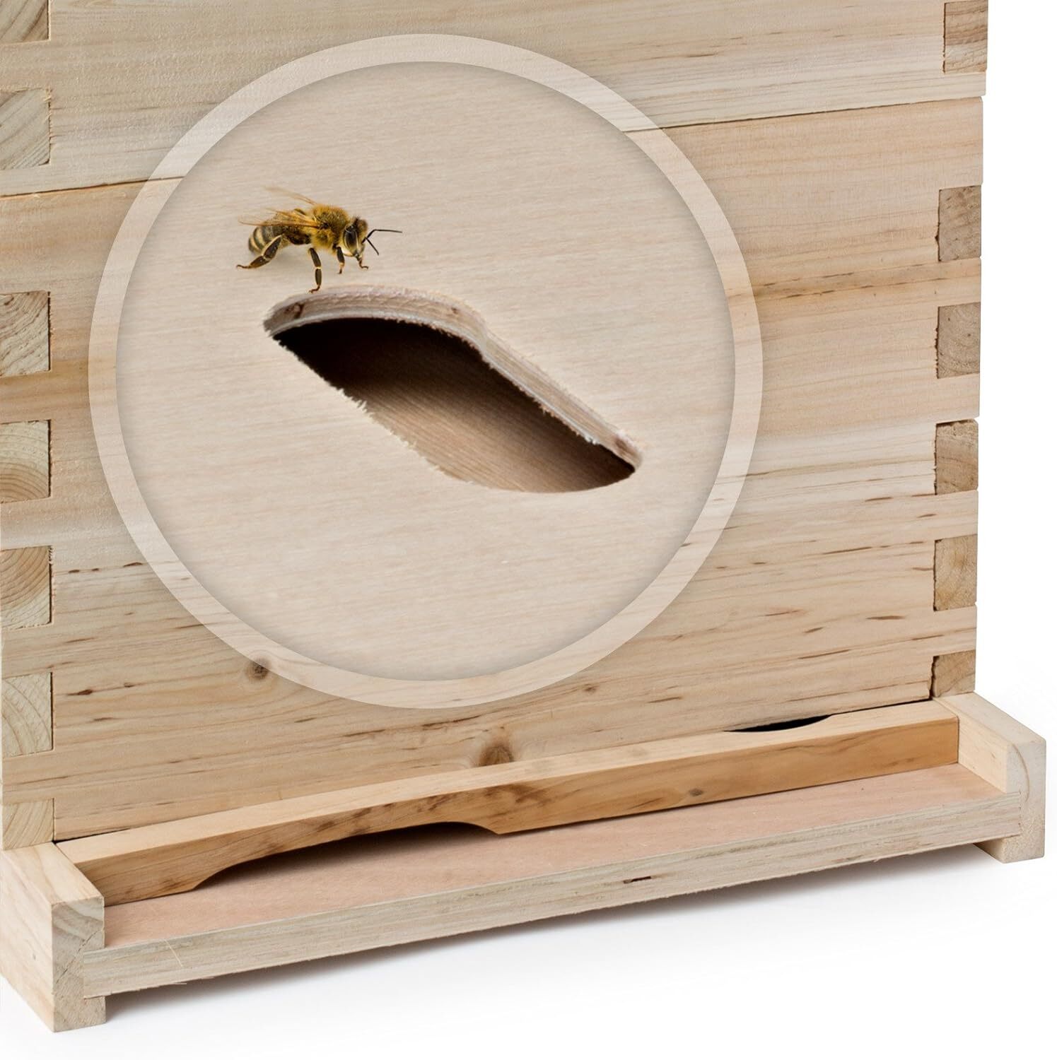 Honey Keeper Beehive 20 Frame Complete Box Kit, 10 Deep and 10 Medium