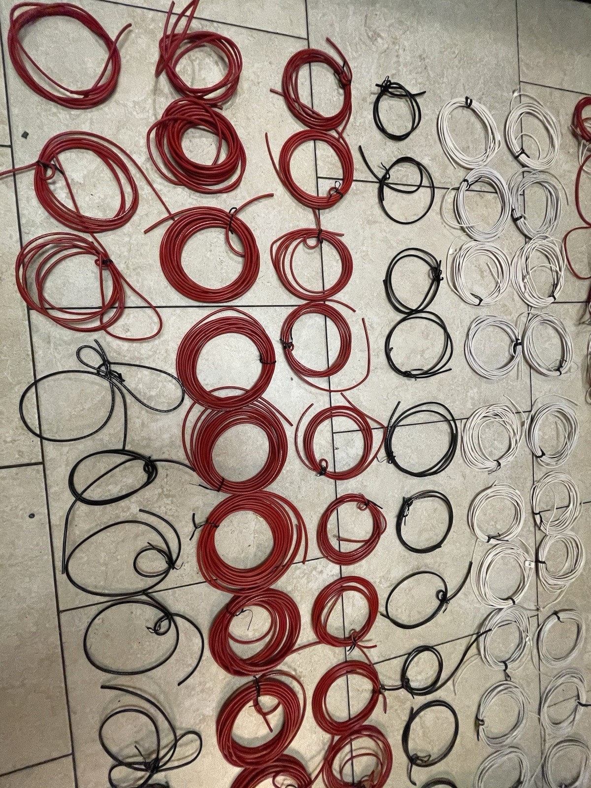 Harris Radio Power Install Kit Boat Cable Lot 10g 12g 18g Red Black White Ground