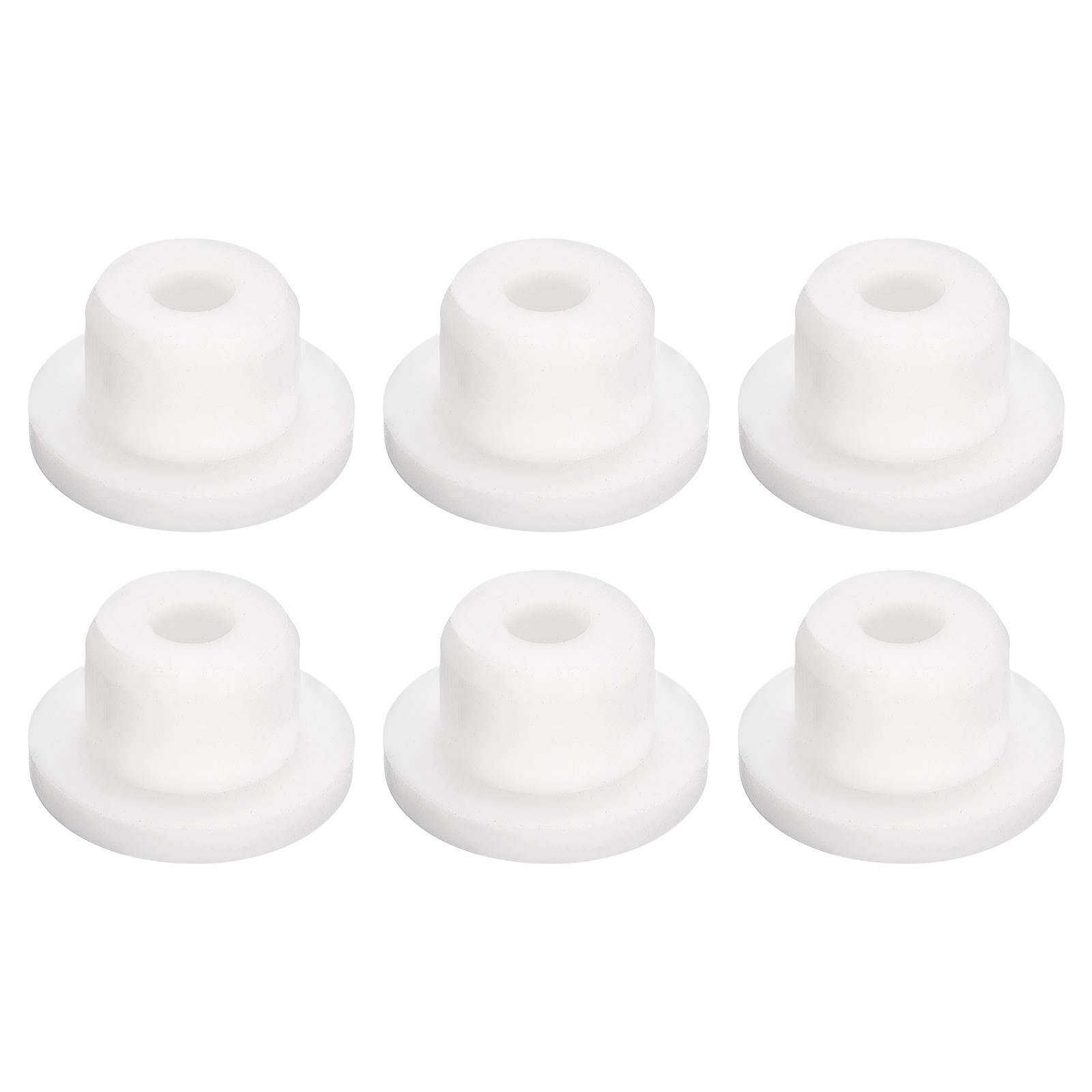 6Pcs White Plug Holes,Rubber Button Plug for 14mm/0.55″ Hole