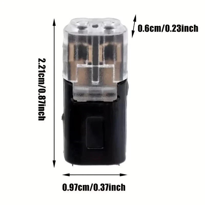 50 pcs Double-Wire Plug-in Connector, Cable Clamp Locking Buckle, AWG 18-22*