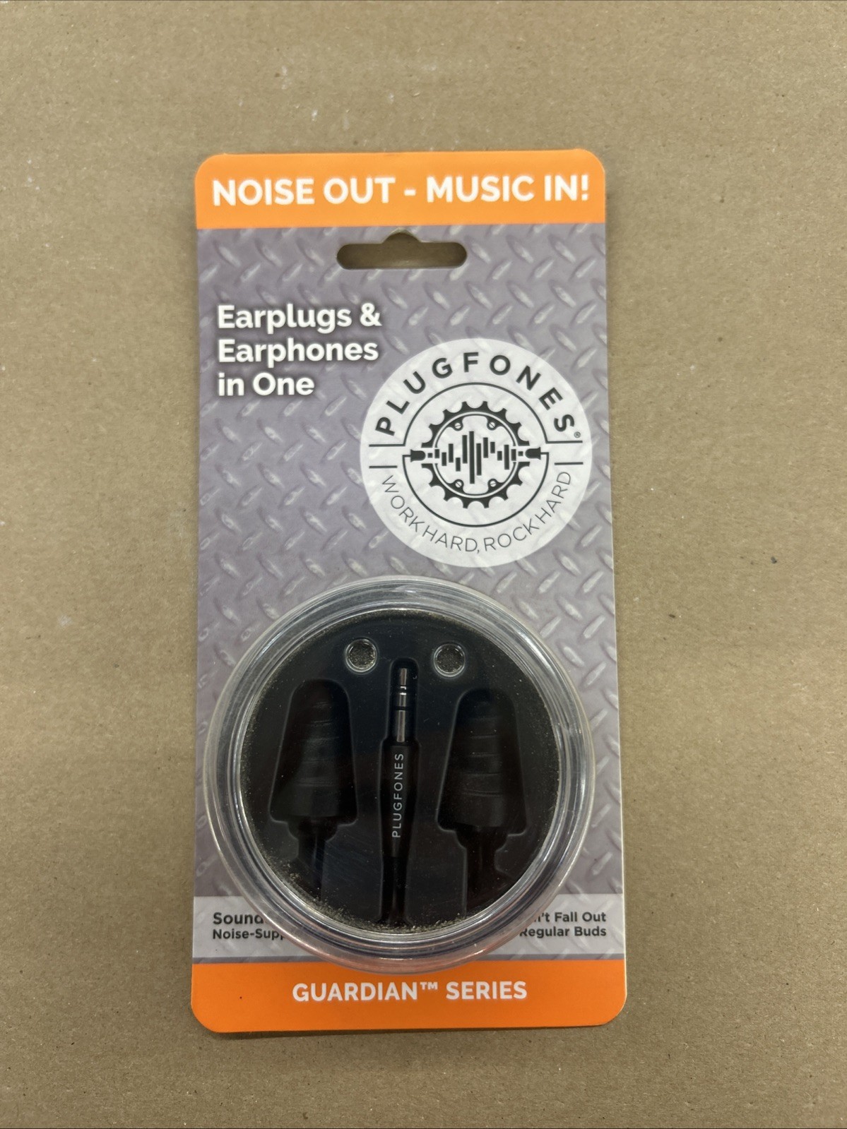Plugfones PG-BB Guardian 29 dB Nylon/Silicone 3.5 MM Jack Earplugs/Earphones