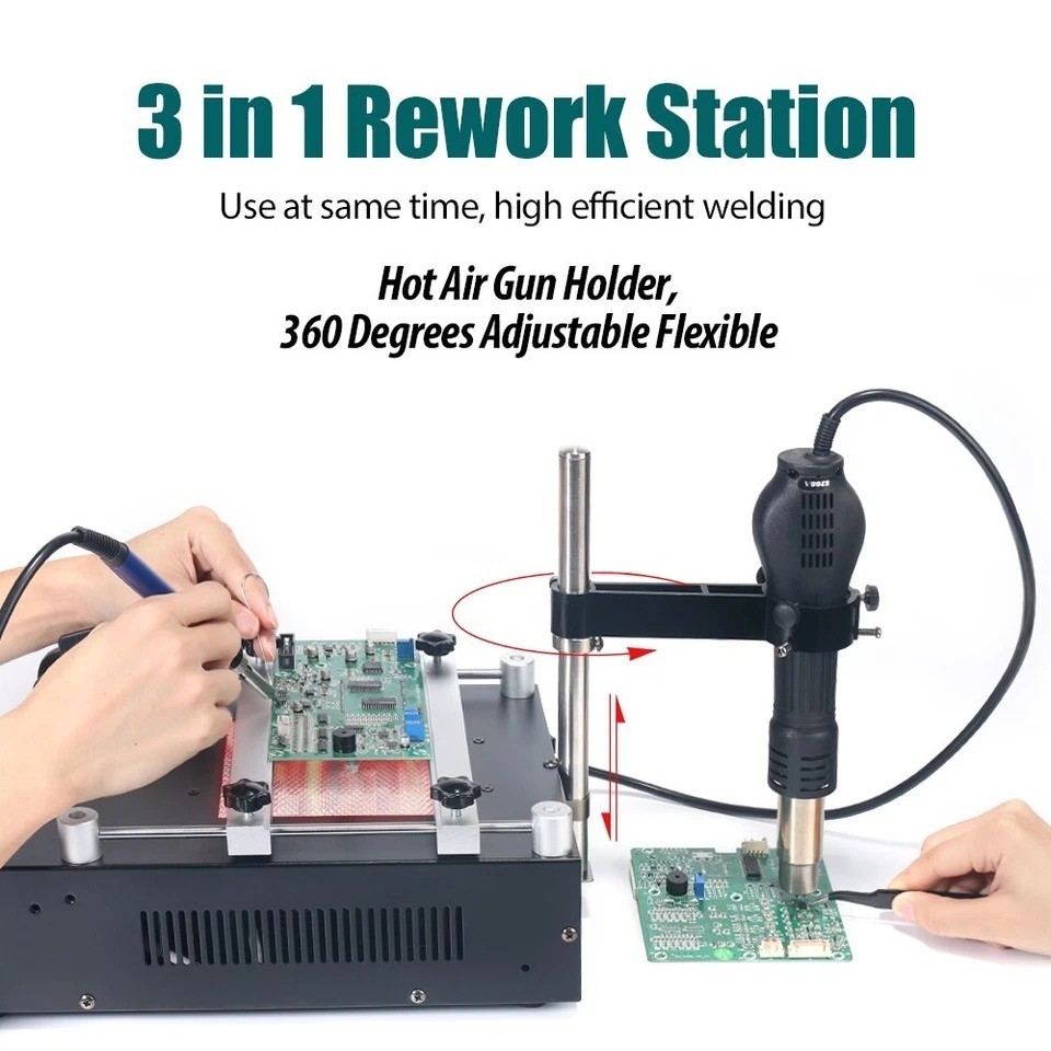 YIHUA 853AAA+ Preheater Rework Station Digital Soldering & Desoldering Station