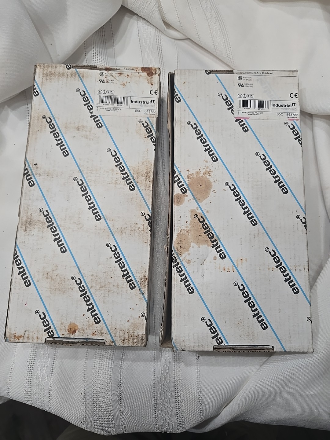 ABB Entrelec 1SNA125120R1100 Feed-Through Terminal Block BLUE M10/10 New Box 50