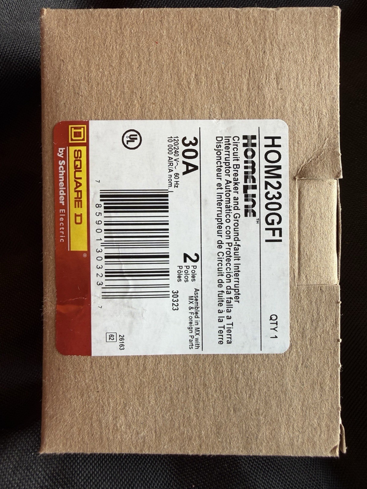Schneider Electric Square D Homeline Miniature Circuit Breaker – HOM230GFI