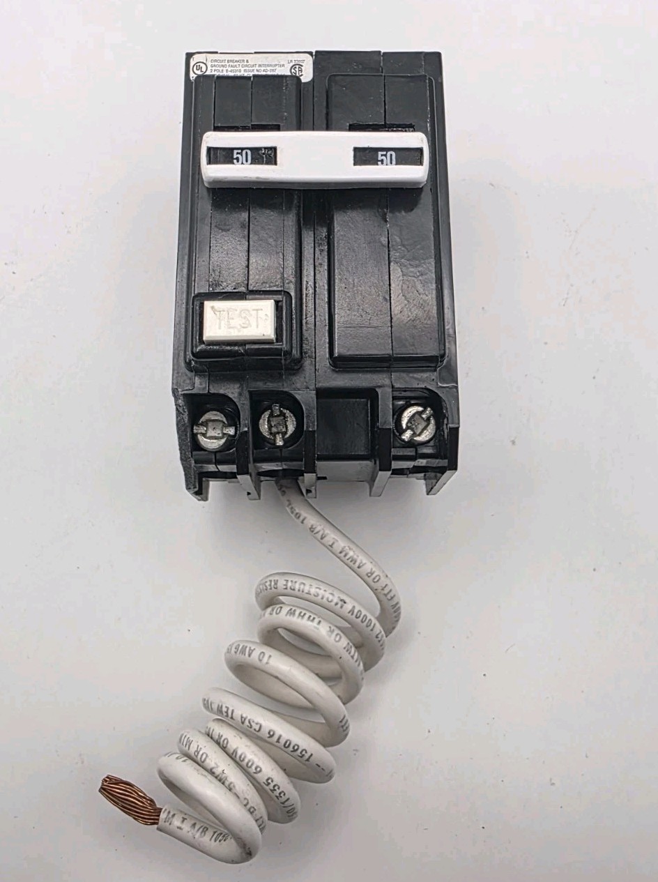 ABB 50Amp 2-Pole GFCI Ground Fault Breaker THQL2150GFT2A 240V