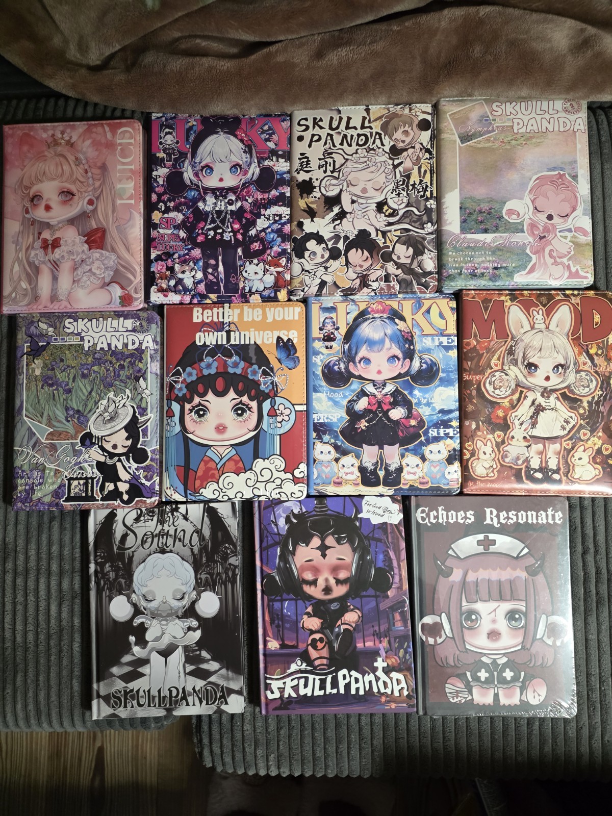 Skull Panda Notebooks Soft Cover And Hard Covers