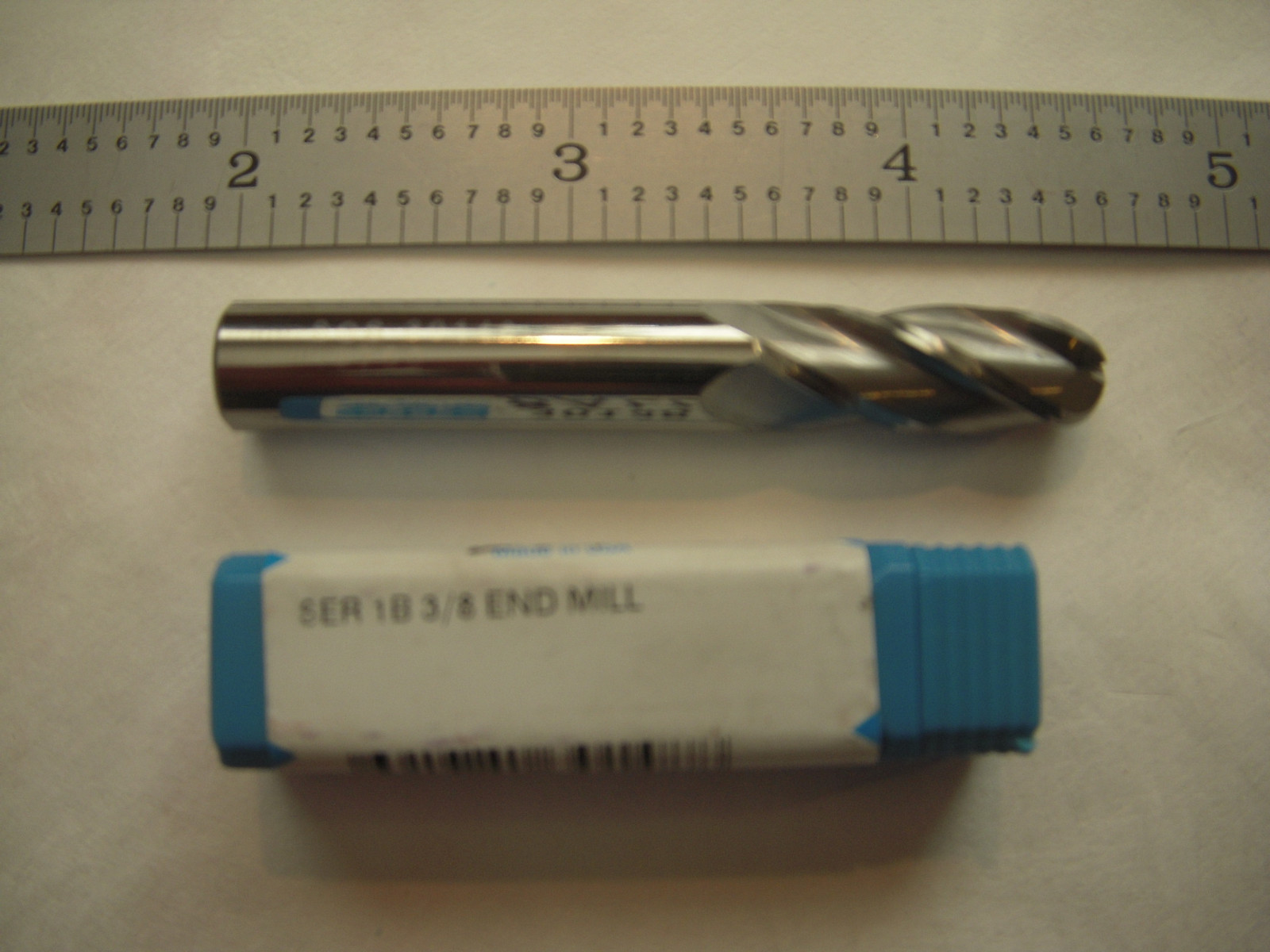 NEW SGS USA 3/8″ D X 1″ LOC X 2 1/2″ OAL 4FL C.C. CARBIDE BALL ENDMILL #30148