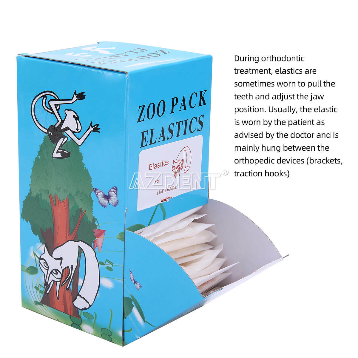 Dental Orthodontic Rubber Bands Elastics Latex Braces /Elastic Placer Hooks