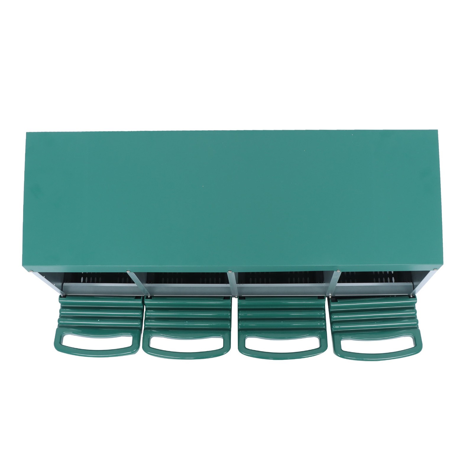 4 Holes Rollout Egg Collection Green Chicken Nest Box Hen Laying Nest Boxes Coop
