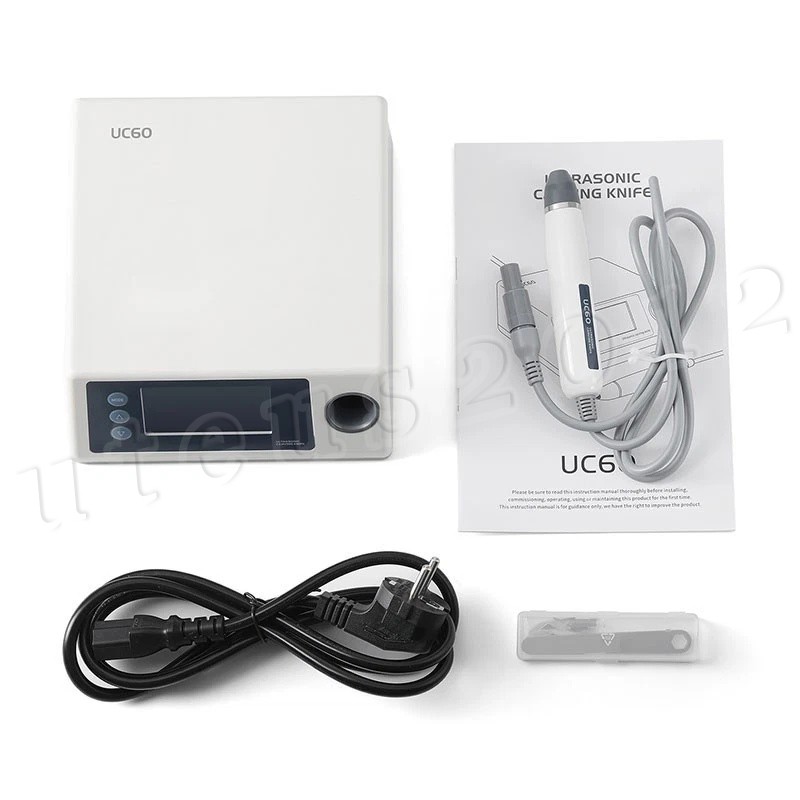 Ultrasonic Cutter Ultrasonic Cutting Knife for Plastic PVC PET w/ 5 Blades