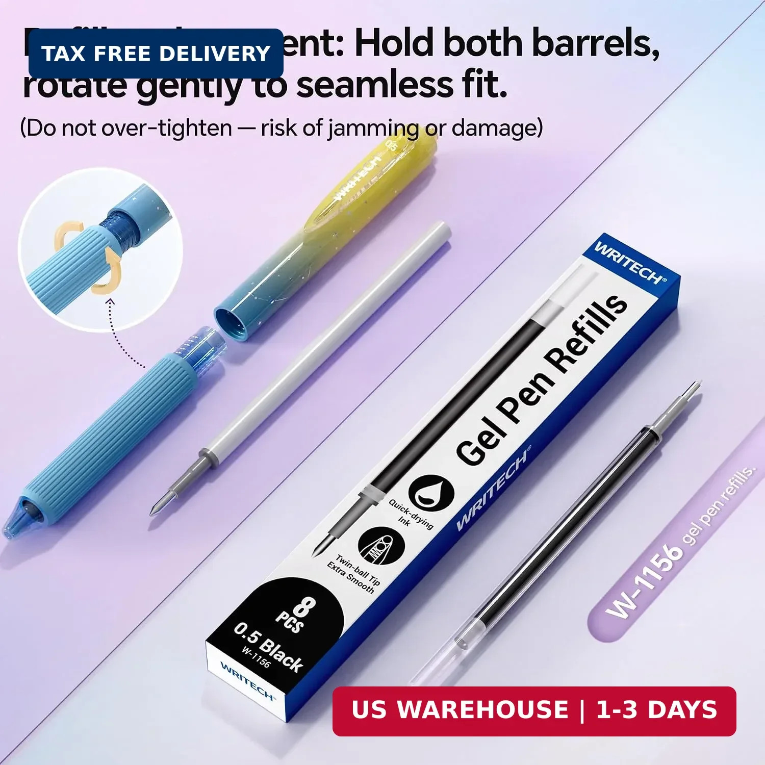 Gel Pens Fine Point: Nebula Pen Set 0.7mm Black Ink Retractable 6ct Medium Point