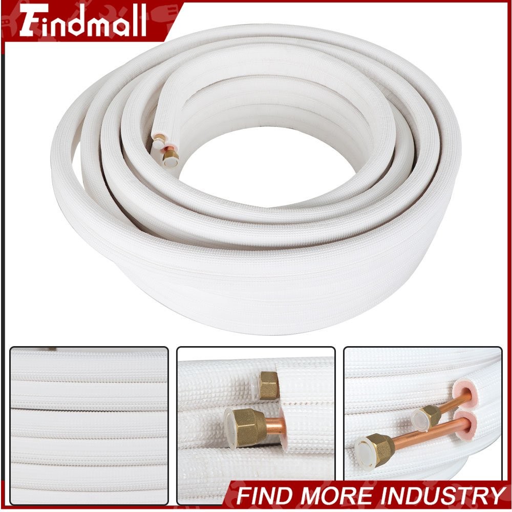 Findmall 50 Feet 1/4″ – 3/8″ Dia. Install Kit For Mini Split Heat Pump Systems