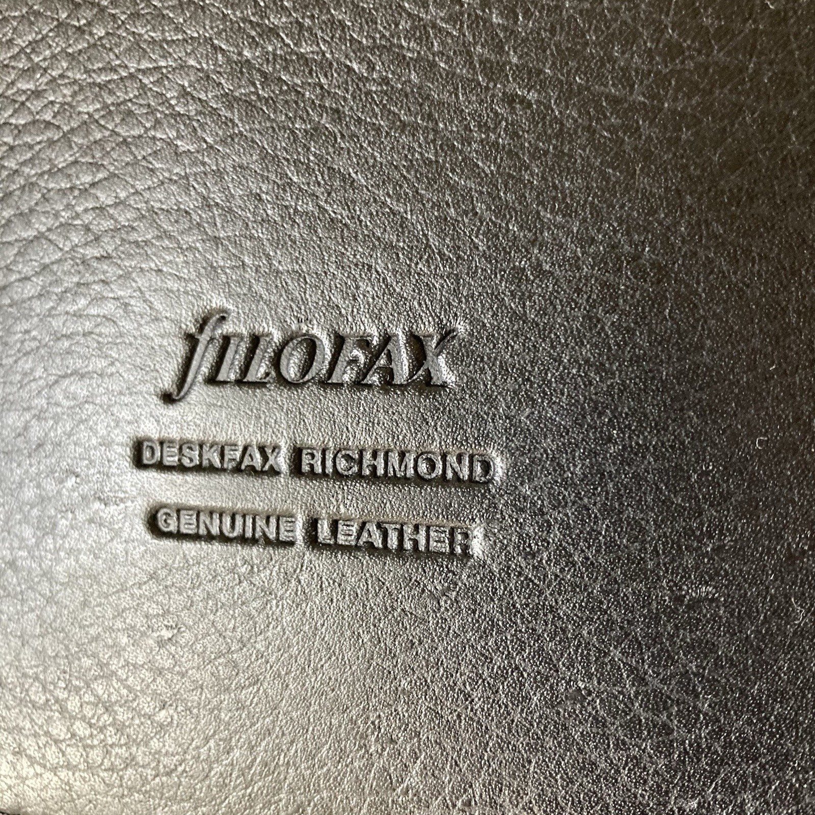 Filofax Richmond A5 Organizer Black Leather 1996 England Personal Planner Vintag