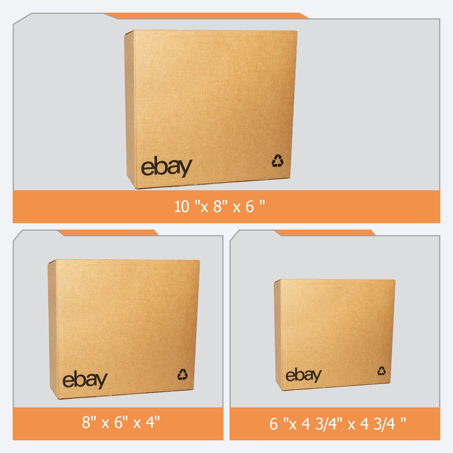 25pcs pack 12 «x 6″x 6» Shipping Packing corrugated cardboard boxes color logo