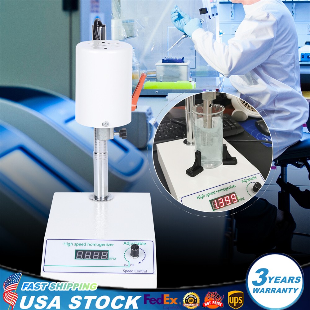 FSH-2A Adjustable High Speed Homogenizer Lab Disperser Mixer 22000rpm 110V