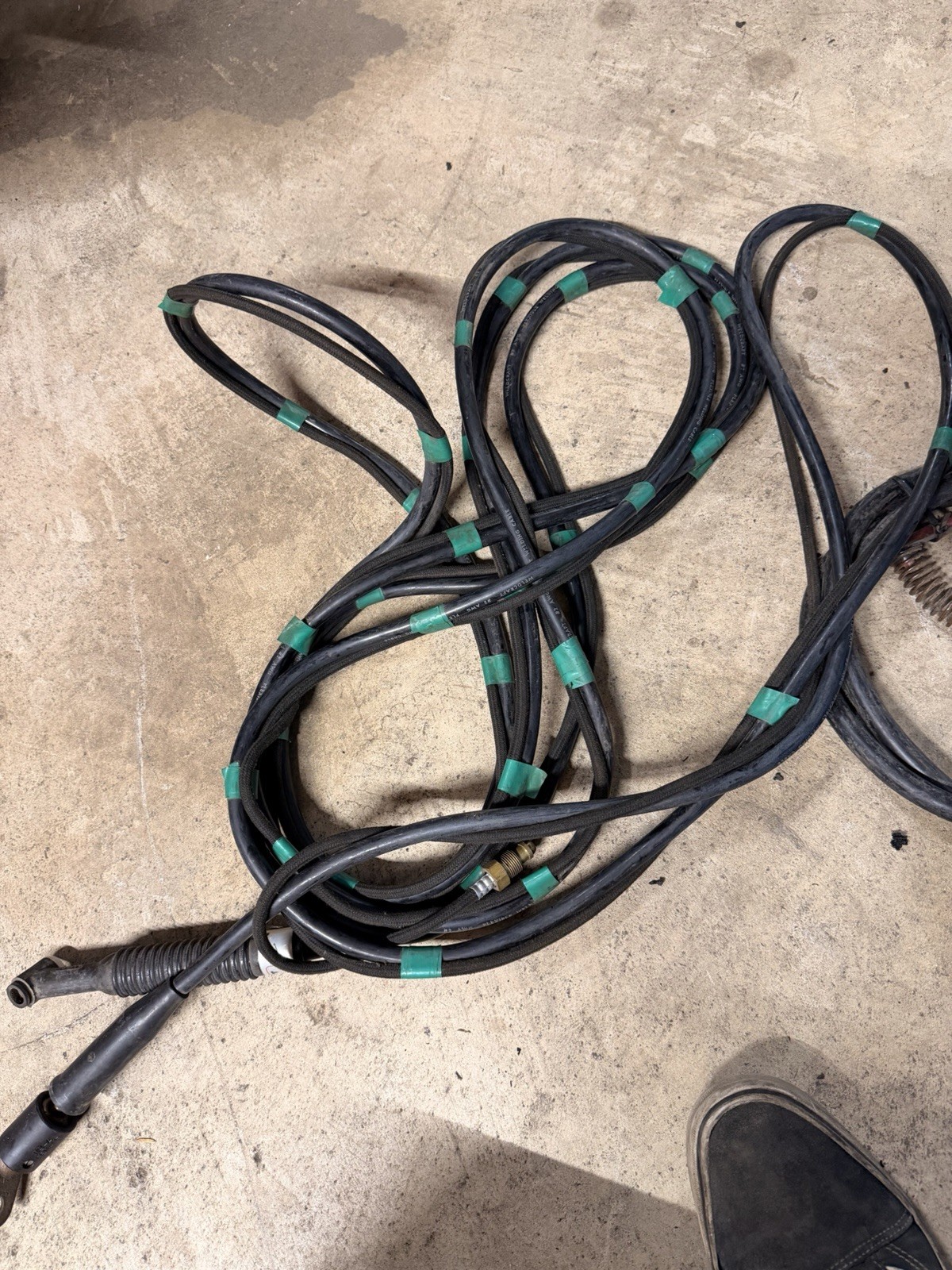 WeldCraft TIG Welding Torch & ground Lead Cable Set