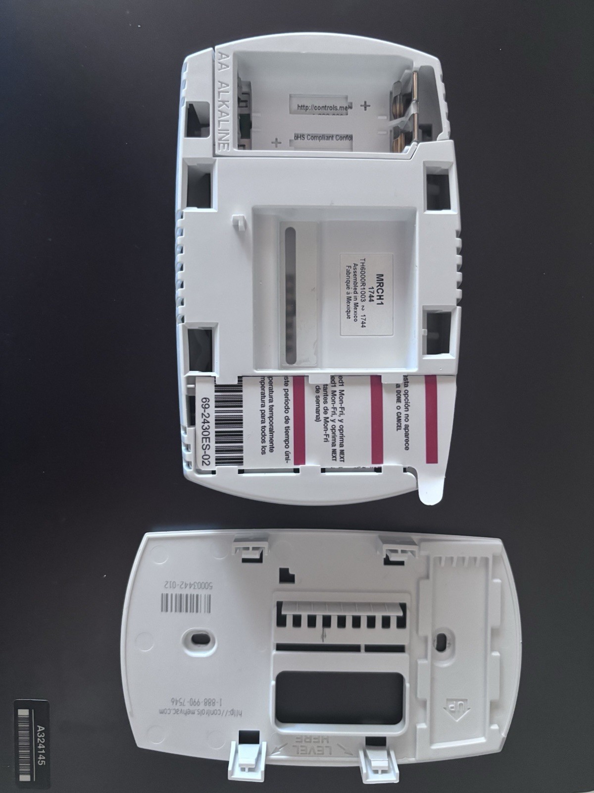 Mitsubishi Electric MRCH1 Programmable Digital Wall Thermostat, White