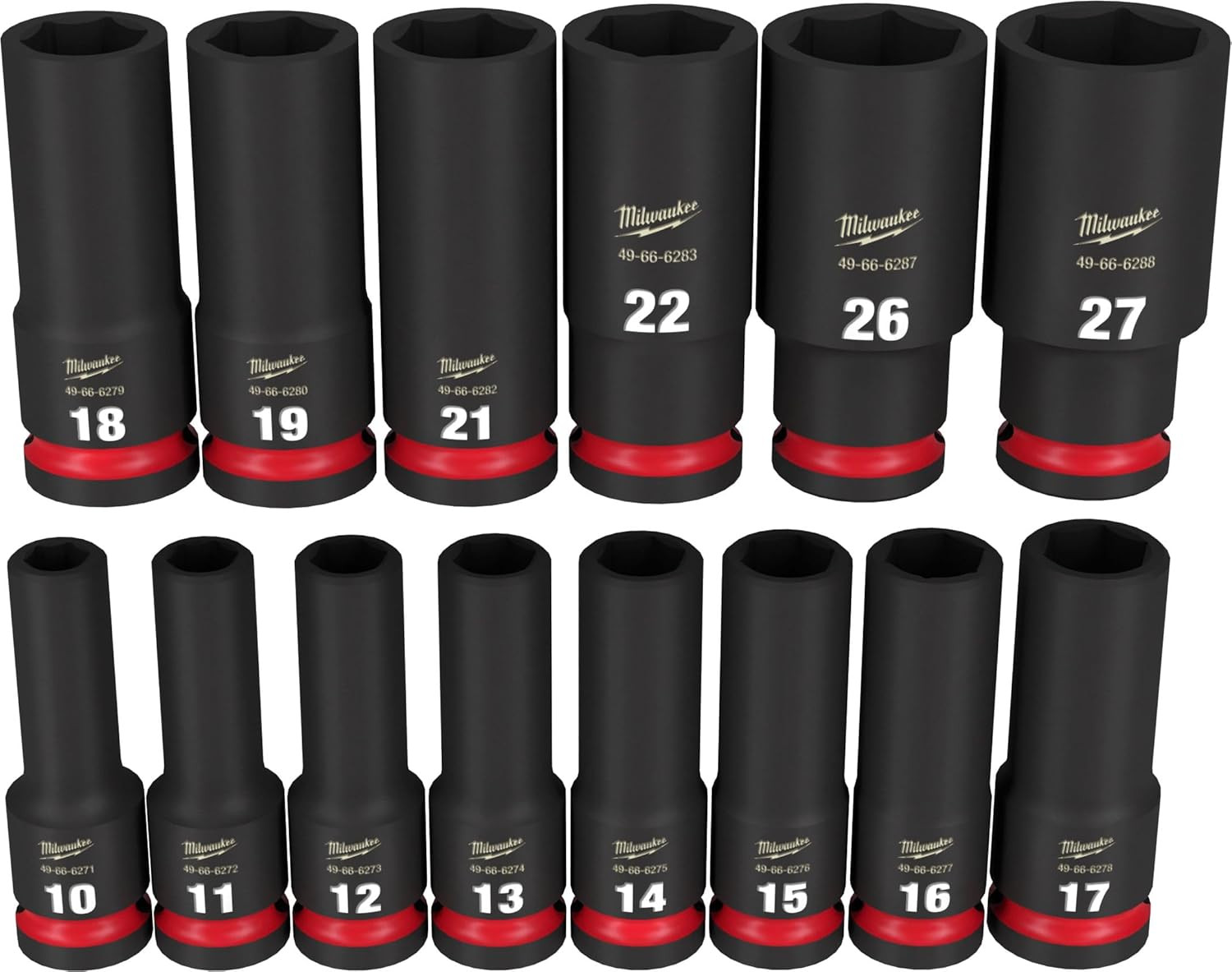 14PC Heavy-Duty 1/2″ Drive Metric Socket Set – 6-Point Precision Tools