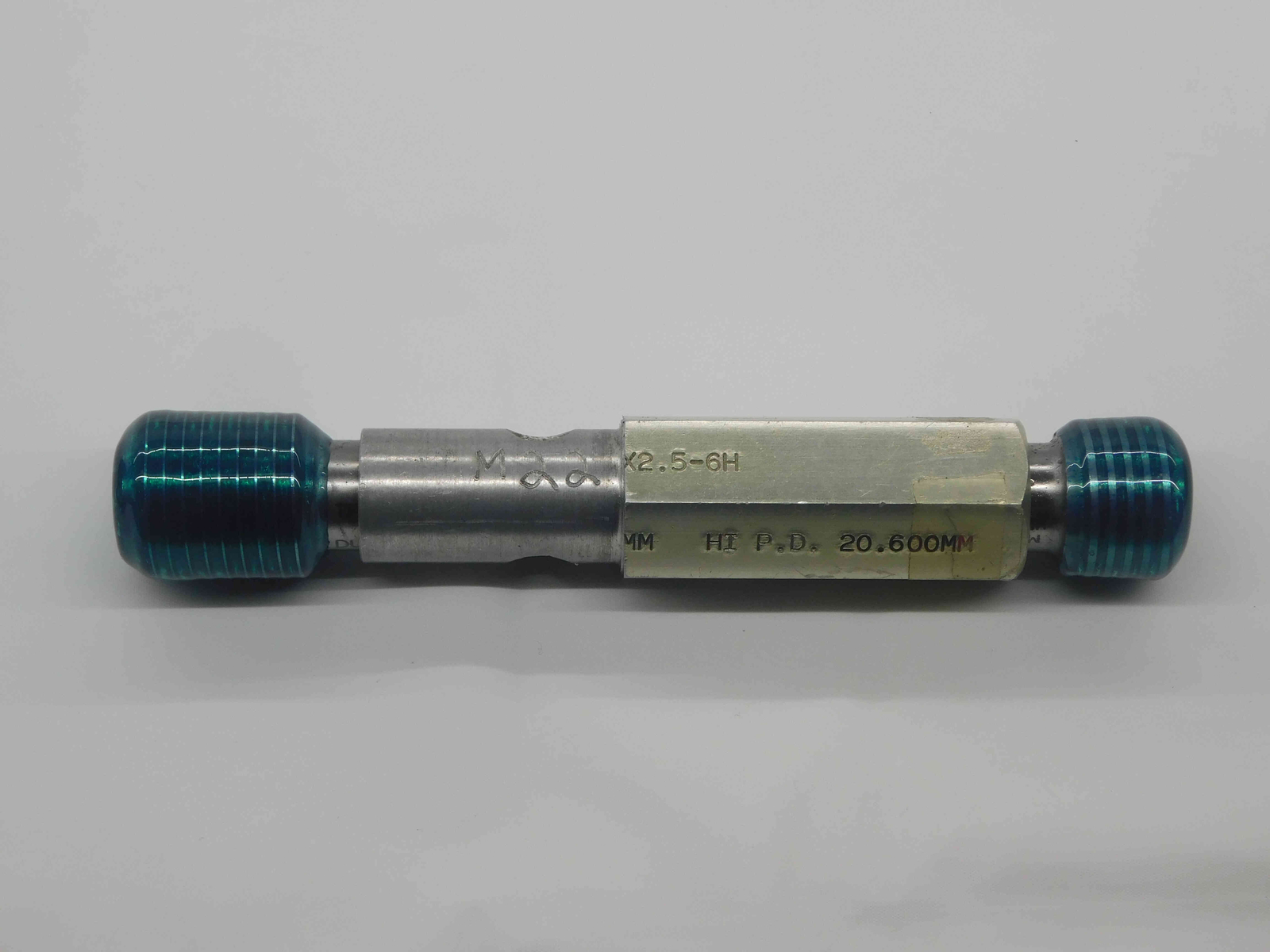 M22 X 2.5 6H METRIC THREAD PLUG GAGE 22 GO NO GO P.D.’S = 20.376 & 20.600 CHECK