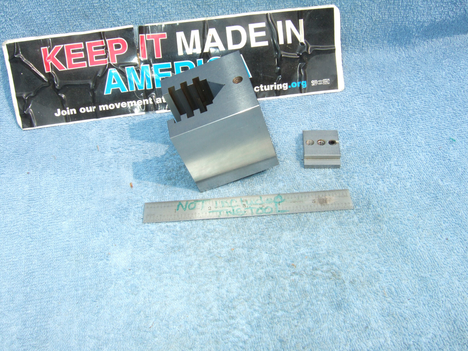 HERMANN SCHMIDT TYPE UCV W/CLAMP SQUARE GRIND V-BLOCK TOOLMAKER MACHINIST USED